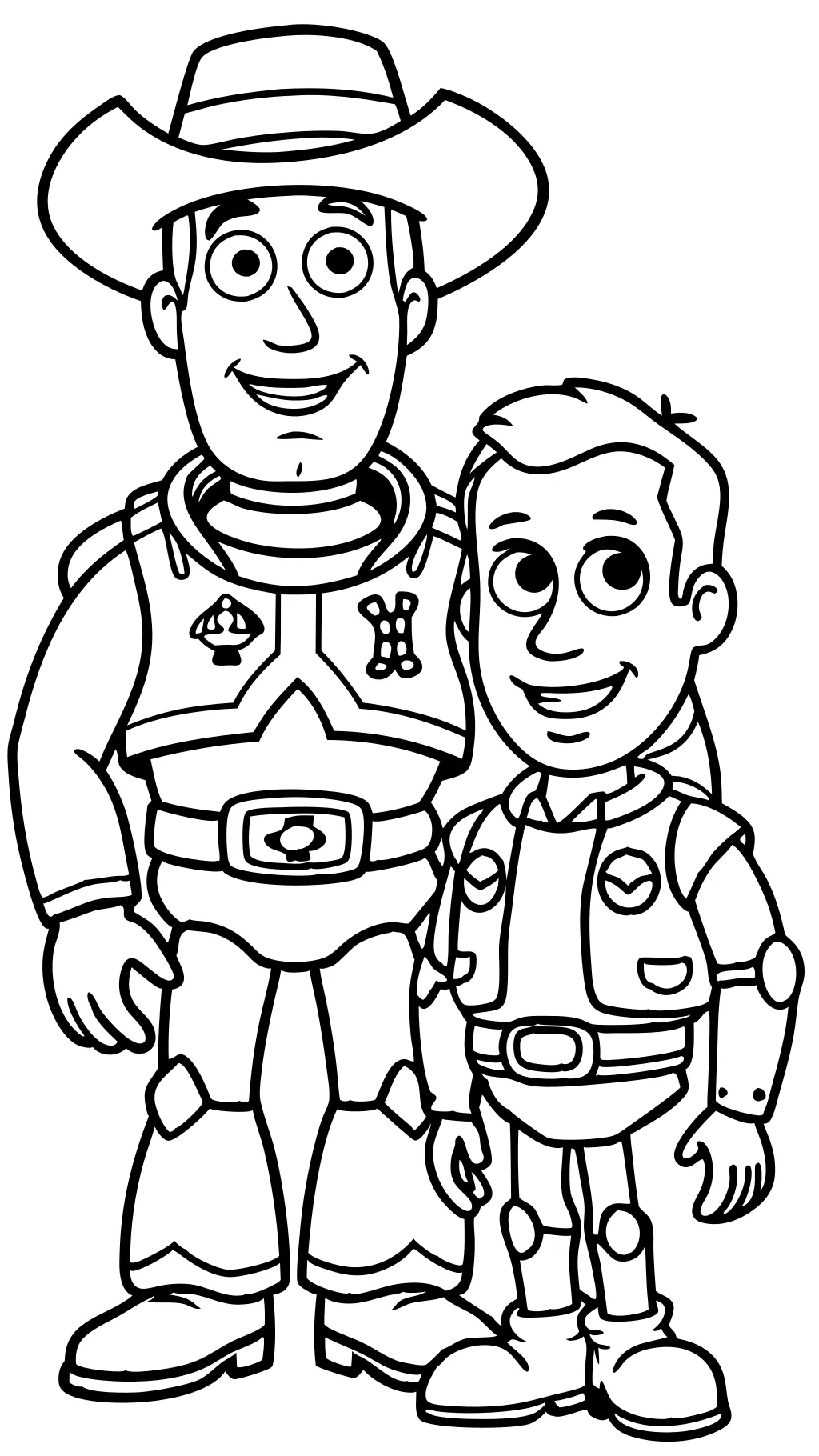 coloriage de Toy Story Buzz et Woody